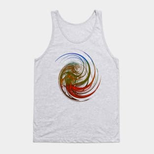 LGBTQ Rainbow Abstract Circle Tank Top